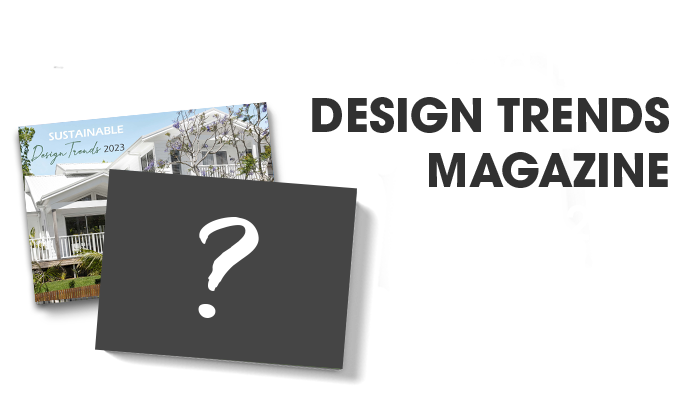 Design Trends 2023 magazine with question mark booklet for 2024